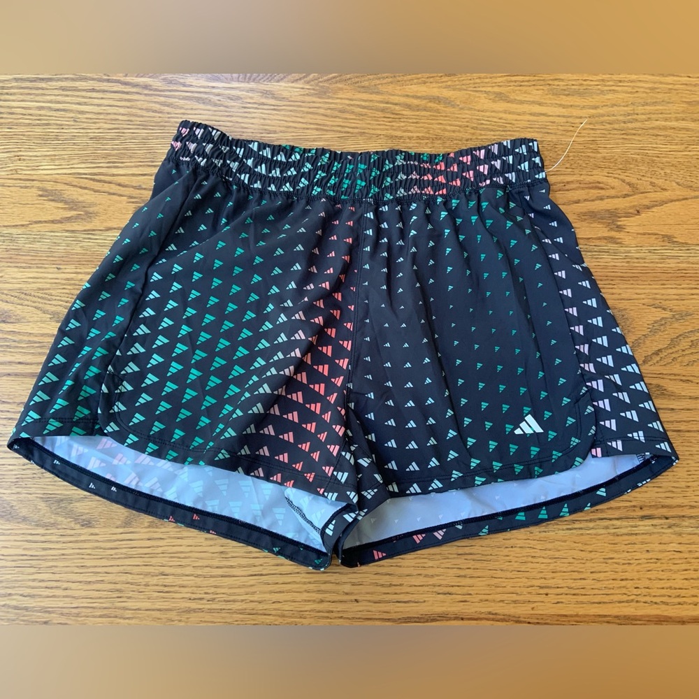Stylish Women's Black Patterned Adidas Shorts